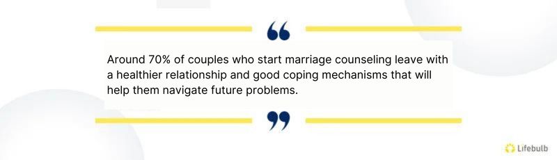 does marriage counseling work?