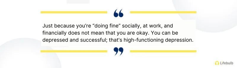 high functioning depression