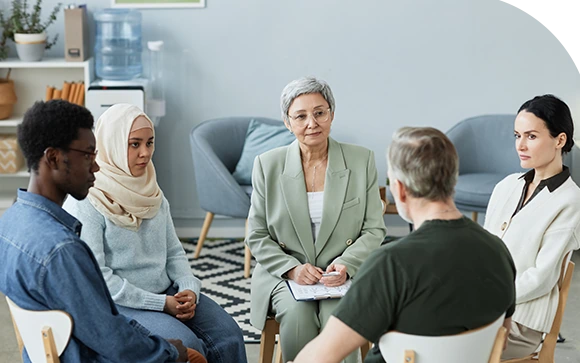 therapist providing online counseling