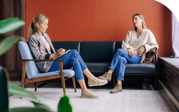 therapist providing online counseling