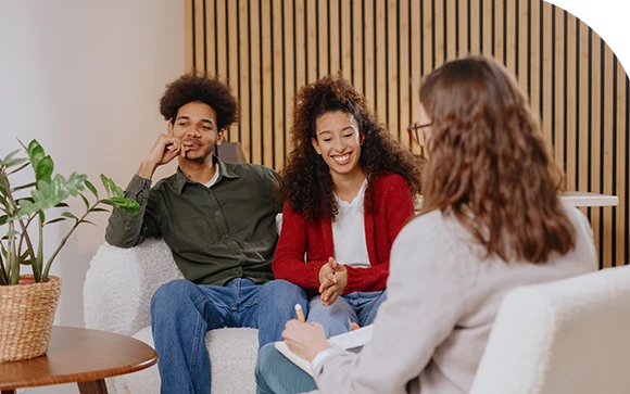 therapist providing online counseling