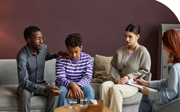 therapist providing online counseling