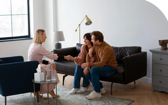 therapist providing online counseling