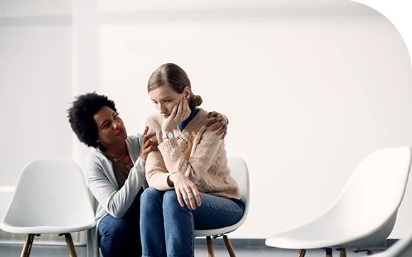 therapist providing online counseling